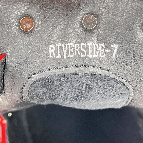 Ninety Union Riverside Red Studded Ankle Boot Rock Glam Womens Sz 7 - Picture 5 of 9